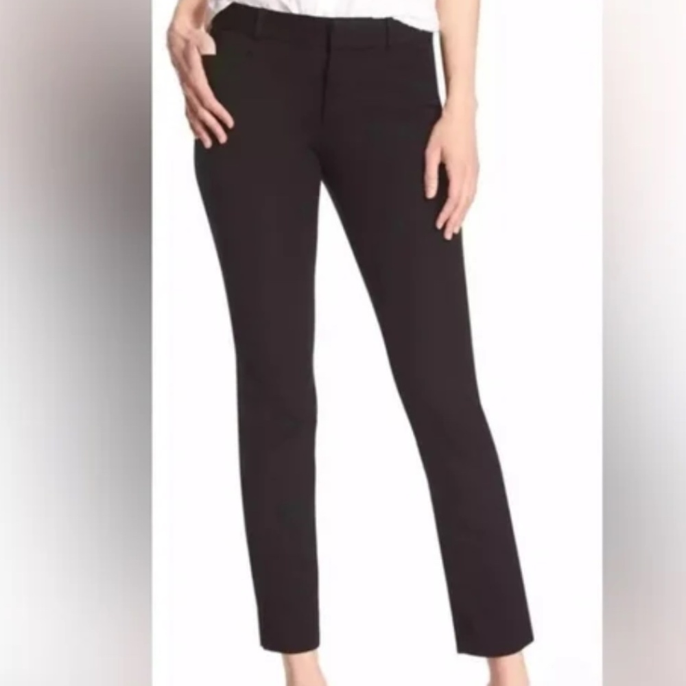 Banana Republic Classic Sloan Black Skinny Cropped Ankle Pants